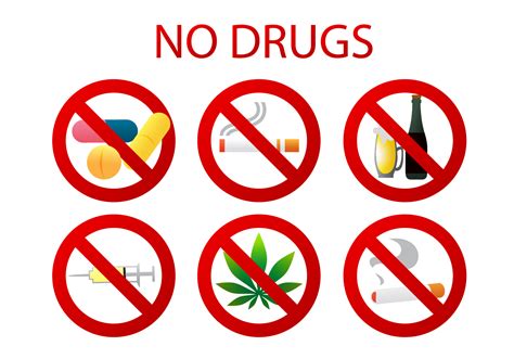 No Drugs Vectors - Download Free Vector Art, Stock Graphics & Images