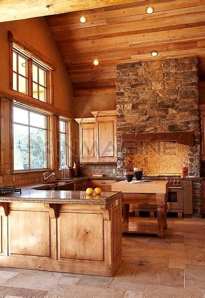 Rustic kitchen with vaulted ceilings - FaveThing.com