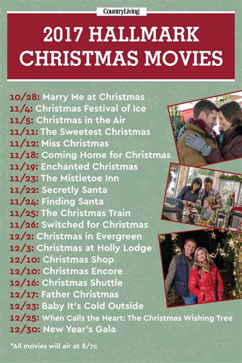 The Premiere Dates for Hallmark's 2017 Christmas Movies Are Here ...