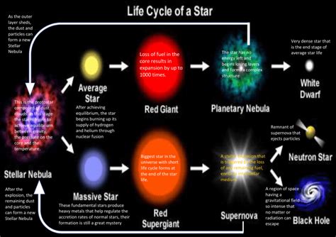 physics life cycle of star poster