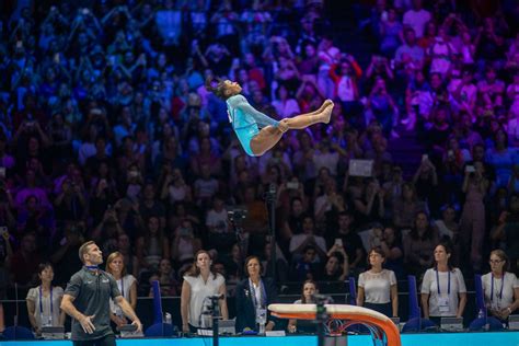 Simone Biles Pulls Off Historic Vault at World Championships