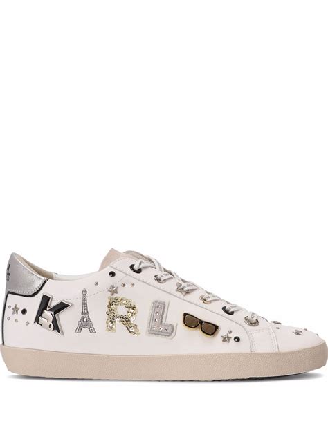 Karl Lagerfeld Paris Charm Sneaker In Weiss | ModeSens