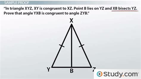 Geometric Proofs: Definition and Format - Video & Lesson Transcript | Study.com