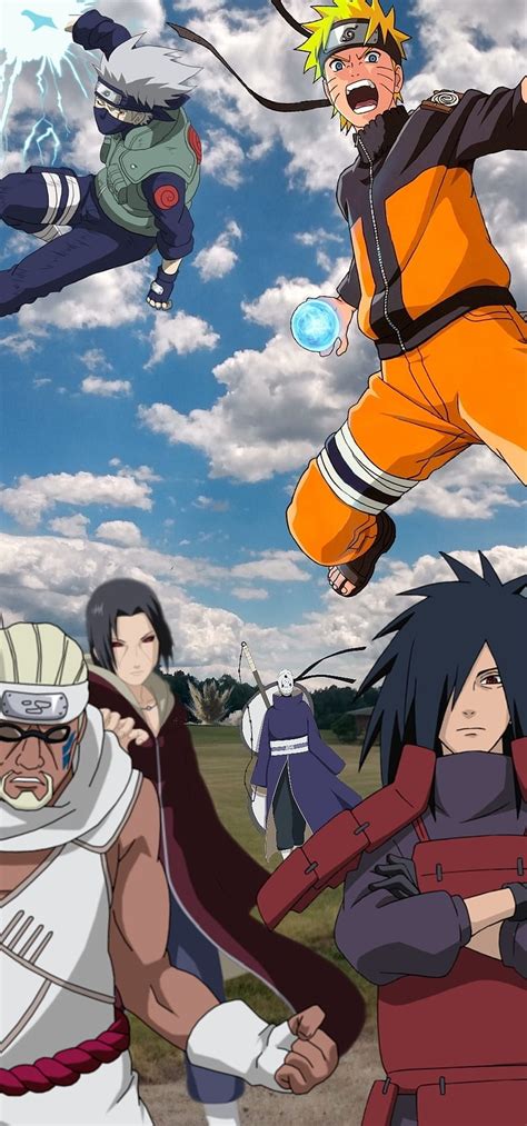 Naruto Killer Bee Kakashi And Gai Vs Obito And Gedo Mazo