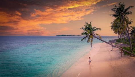 Maldives Beach Sunset - online puzzle