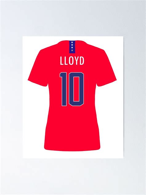 "Carli Lloyd Red USWNT Jersey" Poster for Sale by mappsart | Redbubble