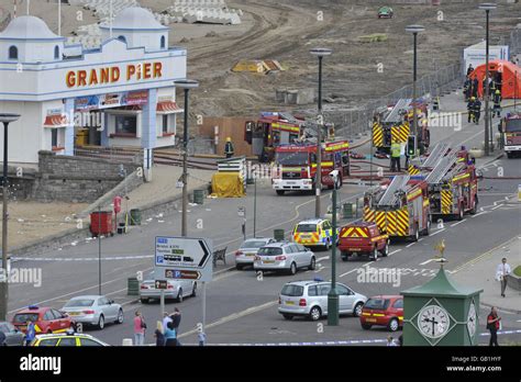 Weston-super-Mare pier fire Stock Photo - Alamy