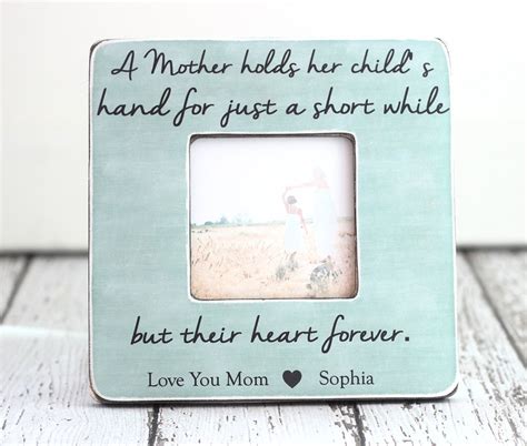 Mom Gift Personalized Picture Frame Mom Mum Custom Gift Quote - Etsy