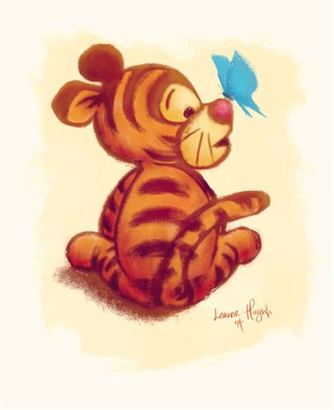 Winnie the Pooh Baby Tigger Art Illustration Print | Etsy