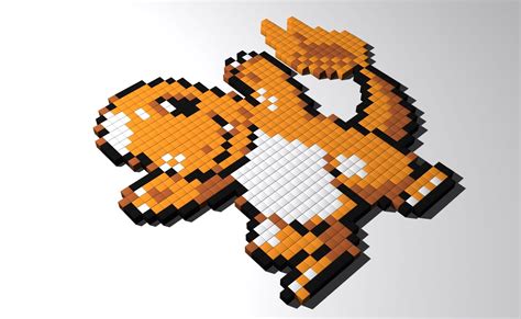 Charmander Pokemon blocks pixel art wallpaper (#884853) / Wallbase.cc ...