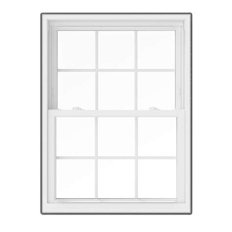 Pella Vinyl Replacement White Double Hung Window (Rough Opening: 36-in x 54-in; Actual: 35.5-in ...