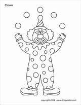 Clowns  Free Printable Templates & Coloring Pages FirstPalettecom sketch template
