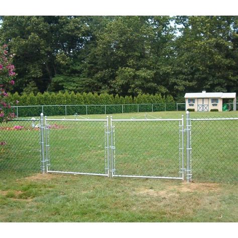 5-ft H x 12-ft W Steel Chain Link Fence Gate in the Chain Link Fence Gates department at Lowes.com