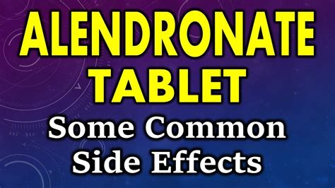 Alendronate sodium side effects | common side effects of alendronate sodium tablets - YouTube