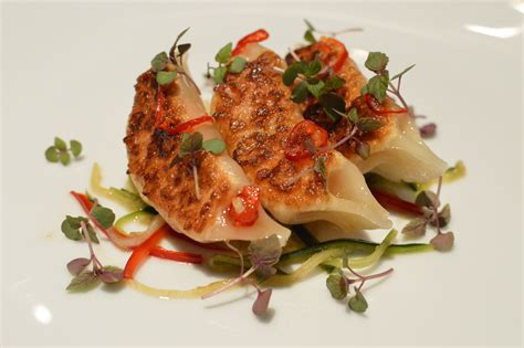 Mulloway & Salmon pan-fried dumplings w shredded cabbage Bars Recipes, Fish Recipes, Great ...