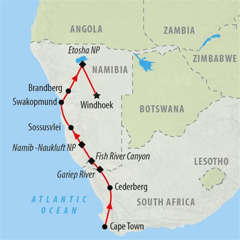 Cape to Namibia is a 2 week overland safari starting in Cape Town heading north in Namibia ...