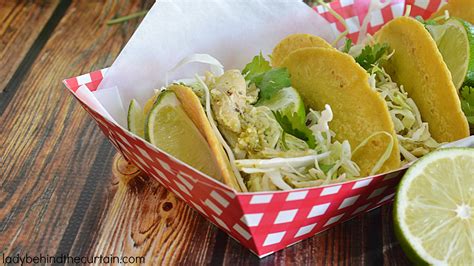 Tomatillo Chicken Tacos