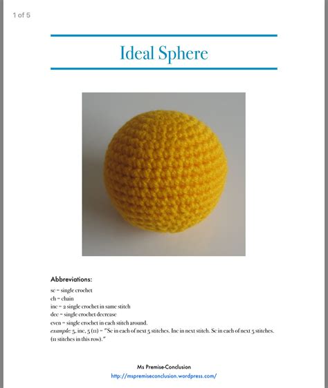 Instructions for crocheting a sphere | Crochet dog patterns, Single crochet decrease, Crochet ball