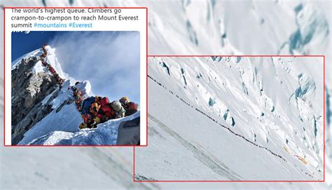 Viral Pic: World's highest queue of trekkers waiting to summit Mt Everest