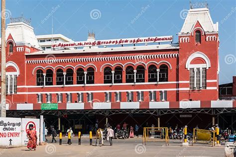 Chennai Central Railway Station Editorial Image - Image of major ...