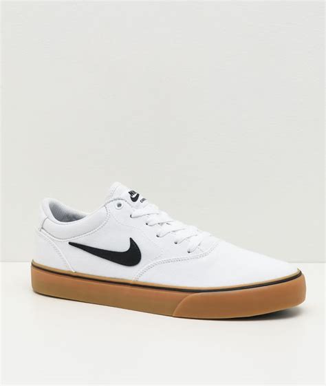 Nike SB Chron White Canvas Skate Shoes | ubicaciondepersonas.cdmx.gob.mx