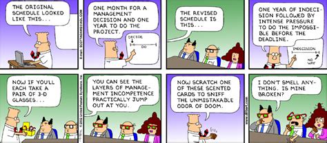 Management Decisions ~Dilbert Cartoon~ Dilbert Cartoon, Coding Humor, Incompetent, One Month ...