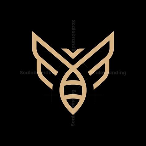 Minimal Bee Logo | Logo bee, Hive logo, Bee