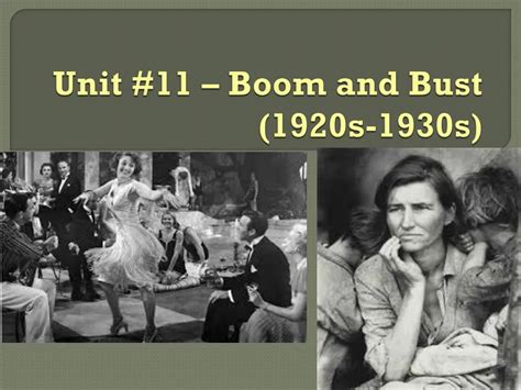 PPT - Unit #11 – Boom and Bust (1920s-1930s) PowerPoint Presentation - ID:1294137