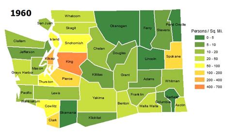 Population density by county | Office of Financial Management