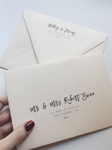 Wedding Envelope Template Address Envelope Template DIY - Etsy