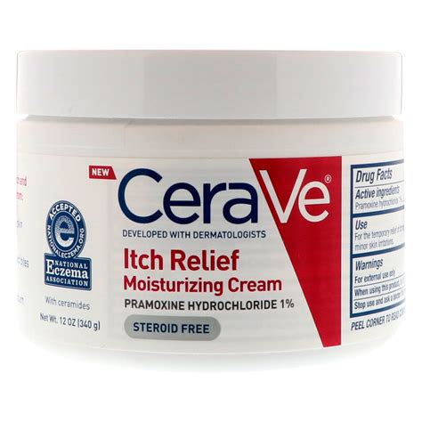 CeraVe Itch Relief Moisturizing Cream 12 oz 340 g | eBay