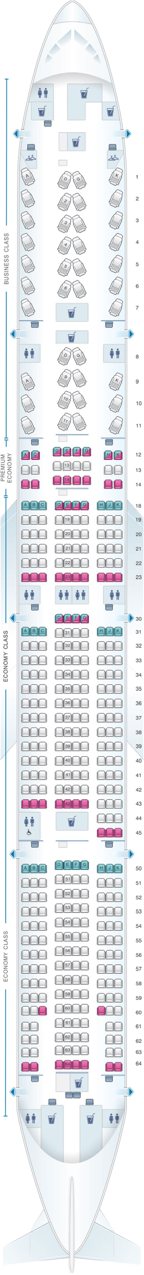 Seat Map Air Canada Boeing B777 300ER (77W) International Layout 1 | SeatMaestro