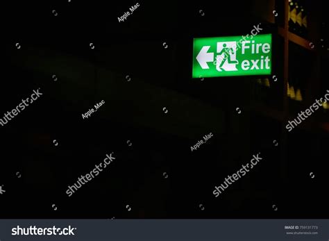 Green Logo Fire Exit Sign Light Stock Photo 759131773 | Shutterstock