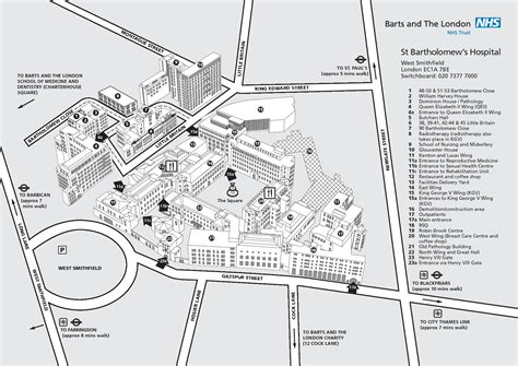 St Barts Hospital Map - East Wing Building Guide Accessable - Barts hospital on wn network ...