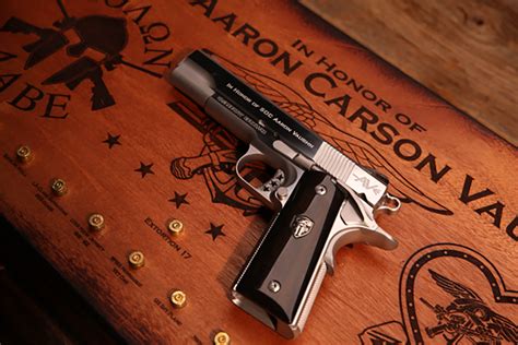 Cabot Guns unveils custom 1911 honoring Navy SEAL Aaron Vaughn