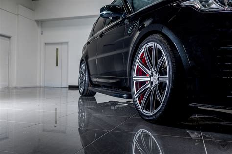 VIP Appearance of Black Range Rover Sport on Gloss Charcoal Vossen Rims — CARiD.com Gallery