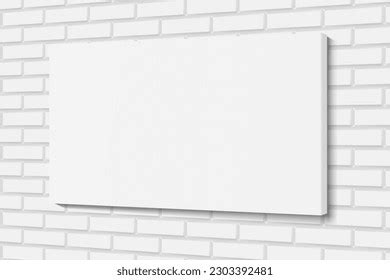 Blank White Canvas Frame On White Stock Vector (Royalty Free ...