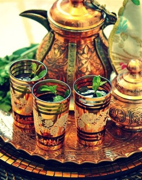 Saudi tea. Served with pure elegance | Moroccan mint tea, Mint tea, Moroccan tea set