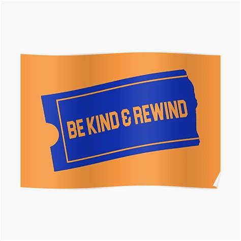 "Be Kind Rewind" Poster for Sale by PopCultureWow | Redbubble