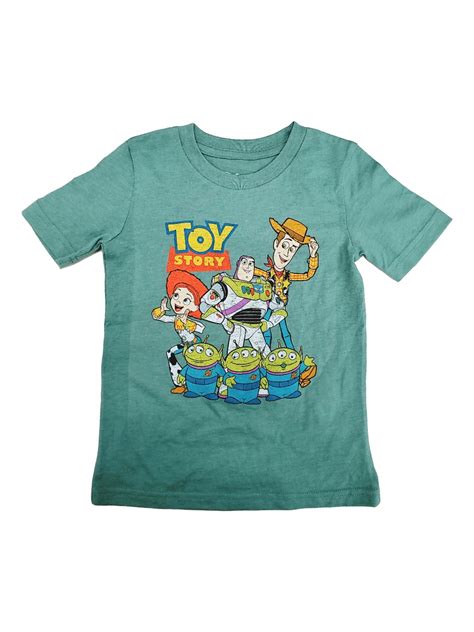 Disney - Disney Toy Story Toddler Boys Short Sleeve Green Woody & Buzz ...