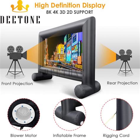 14ft Inflatable Outdoor Projector Screen With Fan For Home Cinema Parties - WeFlatables.com ...