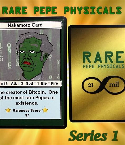 Rare Pepe Physicals: Collectible Rare Pepe Cards for the Discerning ...