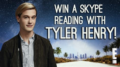 WIN A SKYPE READING WITH MEDIUM TO THE STARS, TYLER HENRY! - E! Online - UK