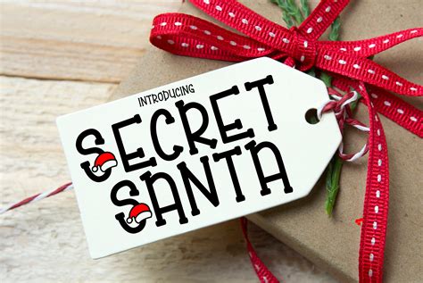 Secret Santa | Secret santa, Christmas fonts, Holiday projects