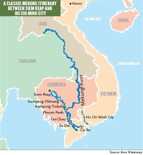 Irrawaddy And Mekong River Map