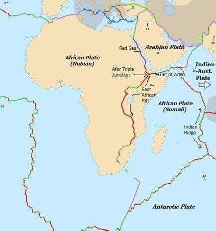 Divergent Boundary, The Great Rift Valley (African Rift Valley) - PMF IAS (2023)