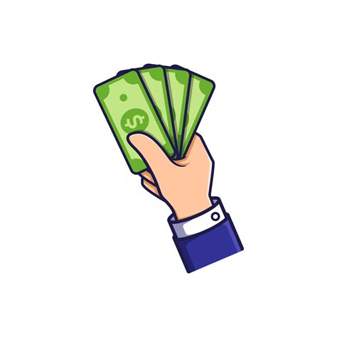 hand holding money vector illustration 5835168 Vector Art at Vecteezy