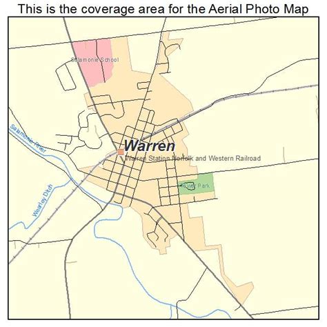 Aerial Photography Map of Warren, IN Indiana