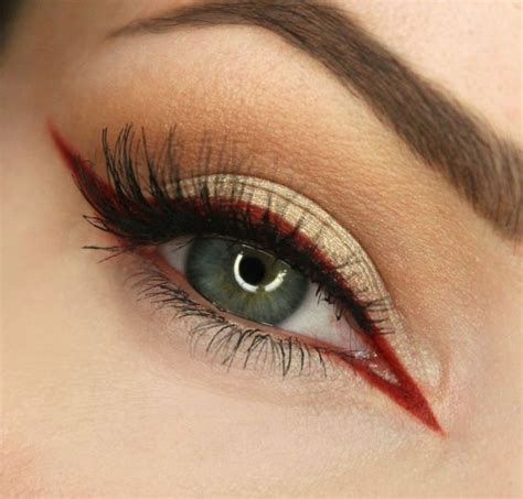 Red Eyeliner Makeup Looks: Bold and Brilliant Eyeliner Make-up, Eye ...