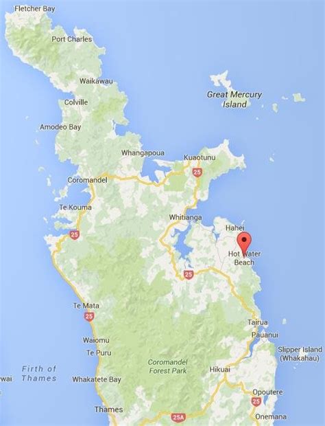 Location of Hot Water Beach, Coromandel Peninsula (regional context)... | Download Scientific ...